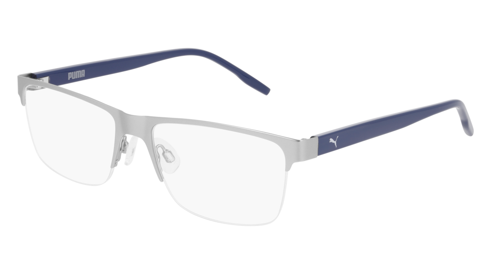 Puma Optical Frame Man Silver Blue Transparent