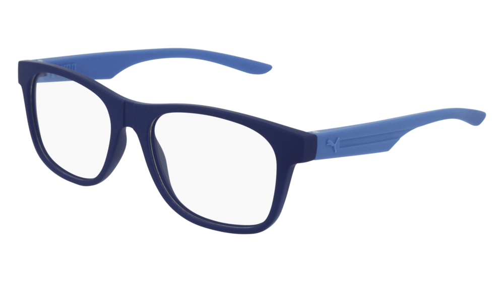 Puma Optical Frame Man Blue Light Blue Transparent