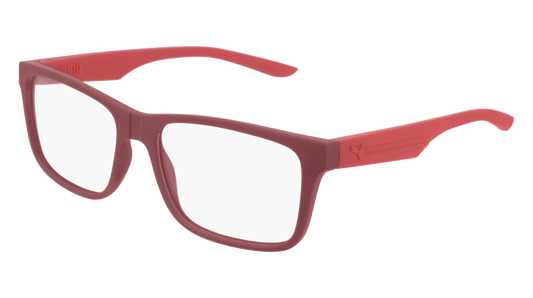 Puma Optical Frame Man Red Red Transparent