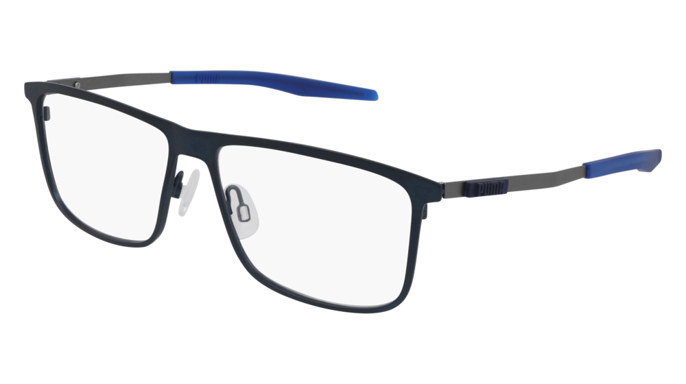 Puma Optical Frame Man Blue Ruthenium Transparent