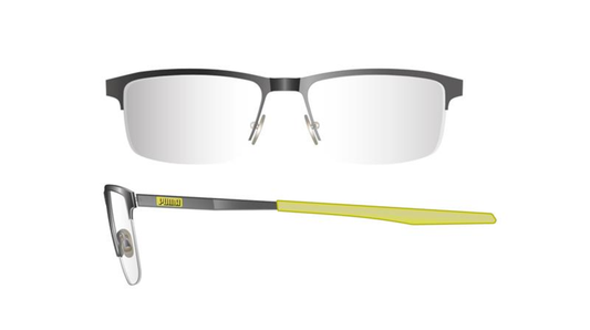 Puma Optical Frame Man Ruthenium Ruthenium Transparent