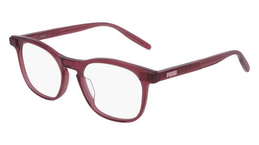 Puma Optical Frame Unisex Burgundy Burgundy Transparent