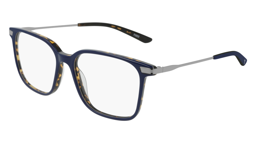 Puma Optical Frame Unisex Blue Ruthenium Transparent