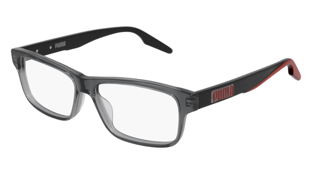 Puma Optical Frame Unisex Grey Black Transparent