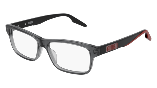 Puma Optical Frame Unisex Grey Black Transparent