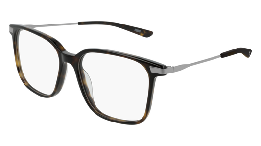 Puma Optical Frame Unisex Havana Ruthenium Transparent