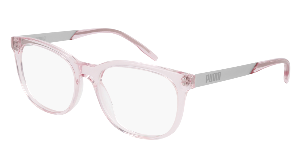 Puma Optical Frame Unisex Pink Silver Transparent