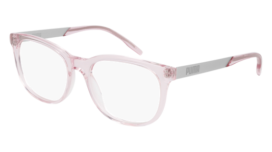 Puma Optical Frame Unisex Pink Silver Transparent