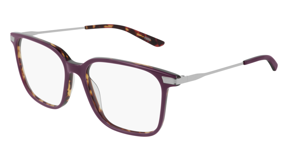 Puma Optical Frame Unisex Violet Silver Transparent