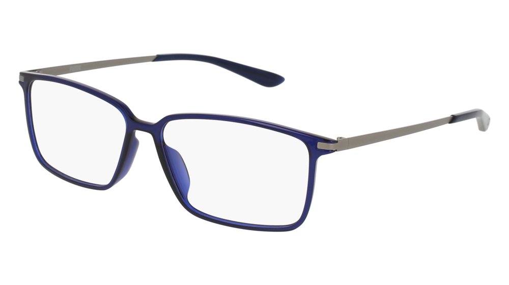 Puma Optical Frame Unisex Blue Silver Transparent