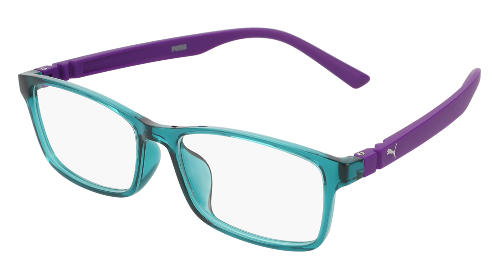 Puma Optical Frame Unisex Blue Violet Transparent