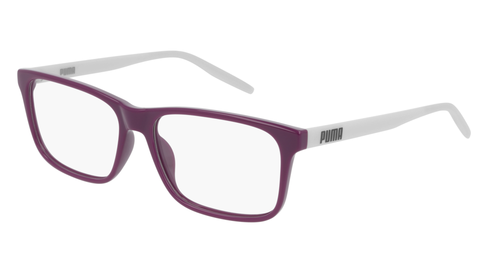 Puma Optical Frame Unisex Violet Grey Transparent