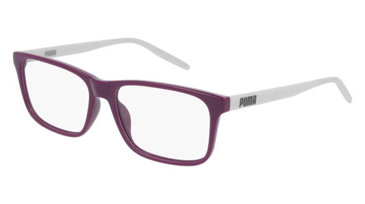 Puma Optical Frame Unisex Violet Grey Transparent