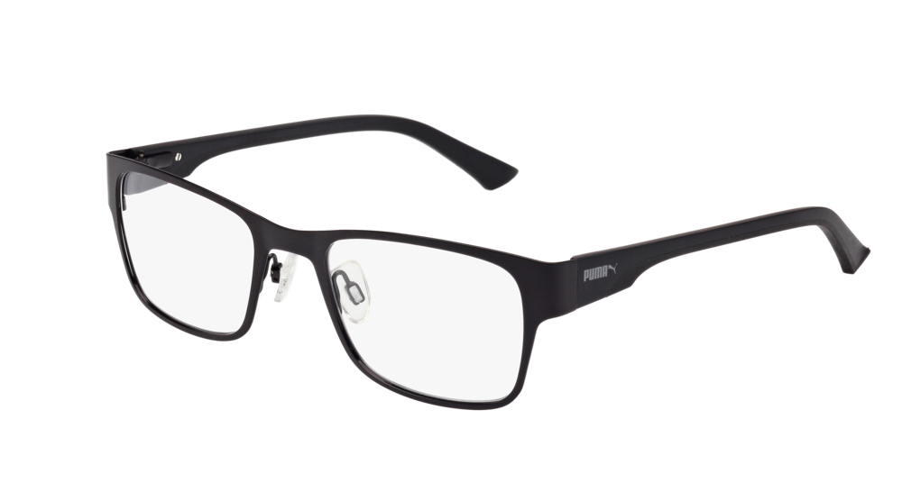 Puma Optical Frame Unisex Black Black Transparent