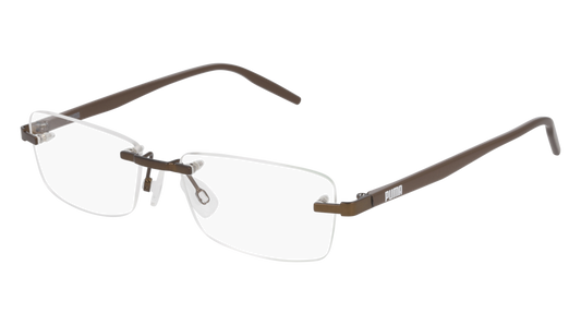 Puma Optical Frame Unisex Brown Brown Transparent