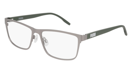 Puma Optical Frame Unisex Ruthenium Green Transparent