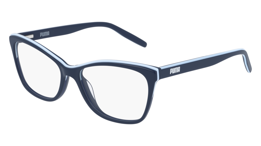 Puma Optical Frame Woman Blue Blue Transparent