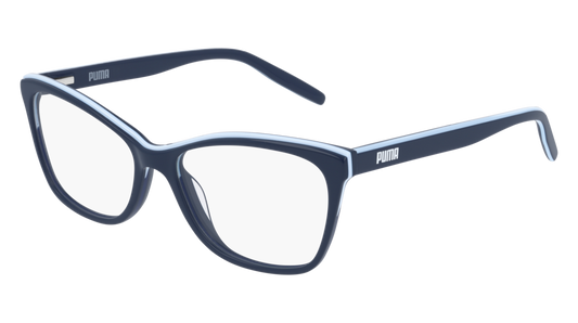 Puma Optical Frame Woman Blue Blue Transparent