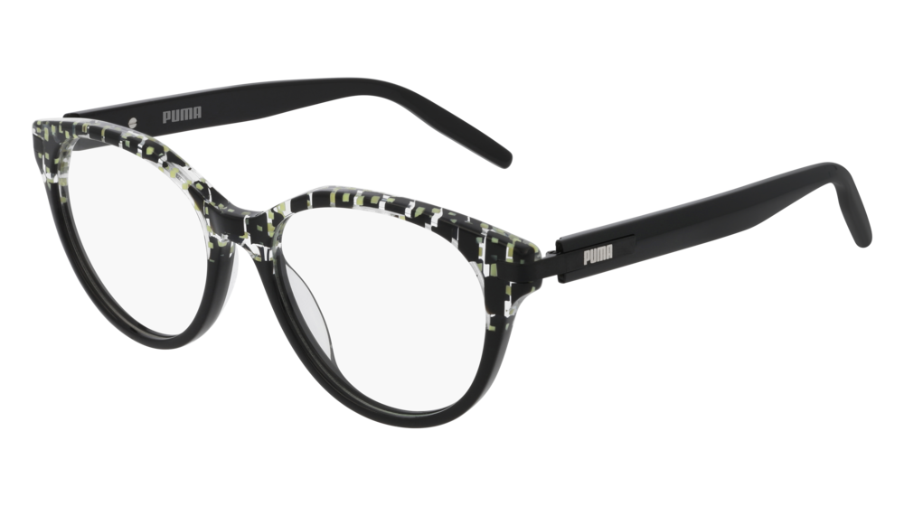 Puma Optical Frame Woman Havana Black Transparent