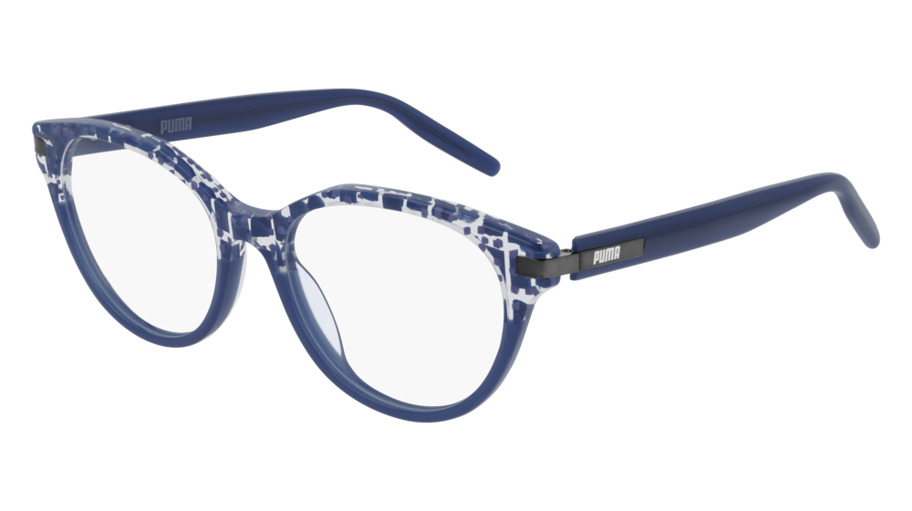 Puma Optical Frame Woman Havana Blue Transparent