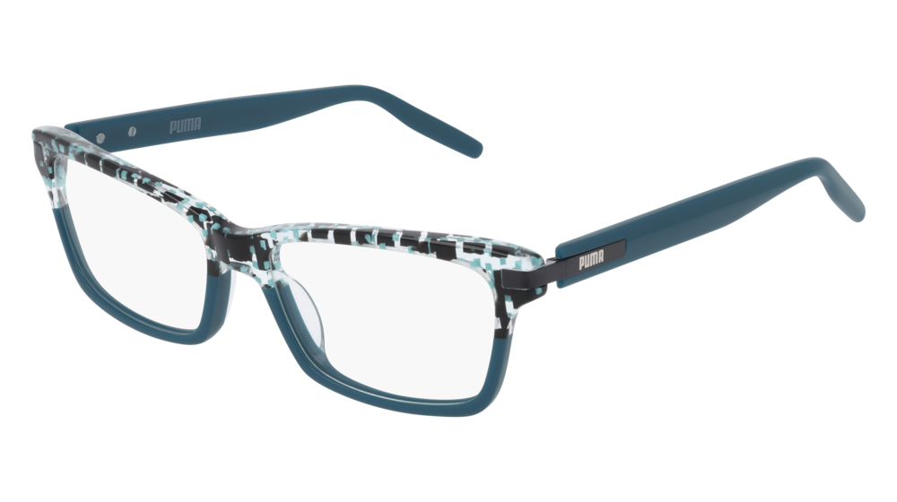 Puma Optical Frame Woman Havana Blue Transparent