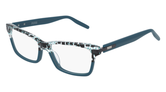 Puma Optical Frame Woman Havana Blue Transparent