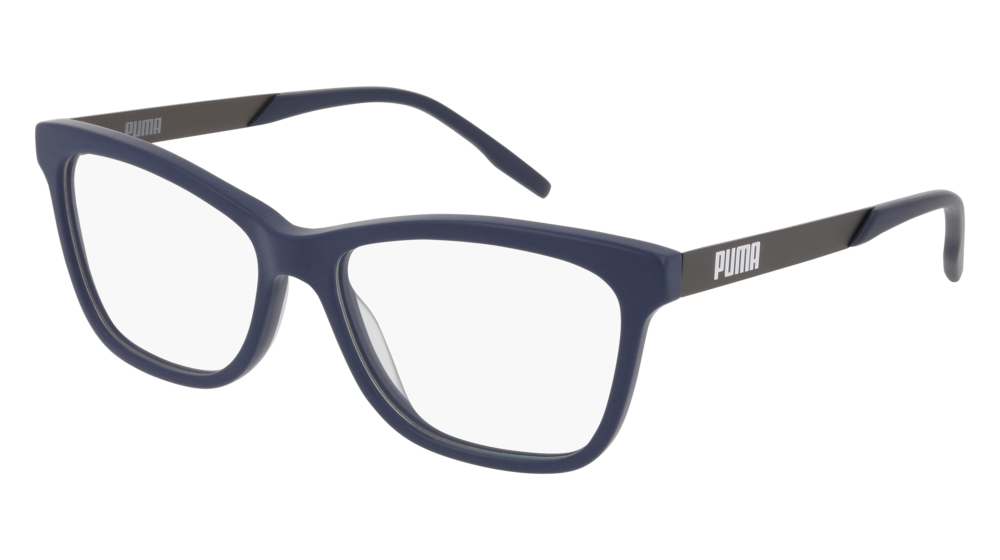 Puma Optical Frame Woman Blue Ruthenium Transparent