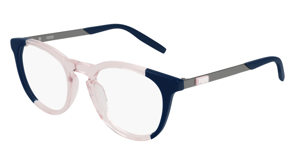 Puma Optical Frame Woman Blue Ruthenium Transparent