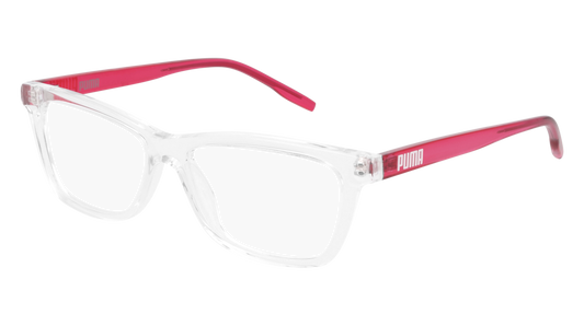 Puma Optical Frame Woman Crystal Red Transparent