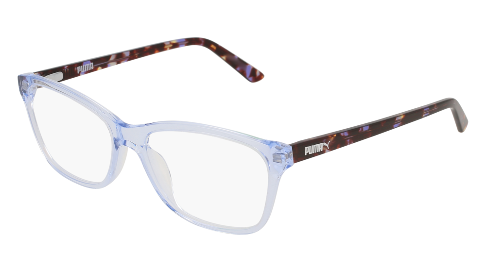 Puma Optical Frame Woman Light Blue Havana Transparent