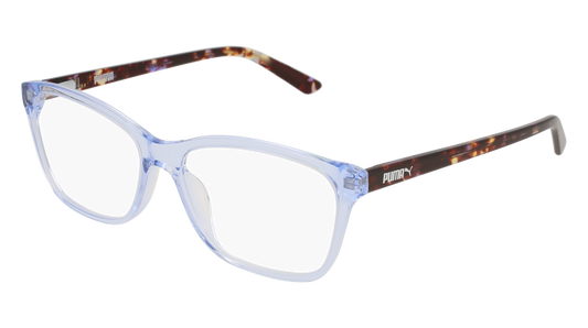 Puma Optical Frame Woman Light Blue Havana Transparent