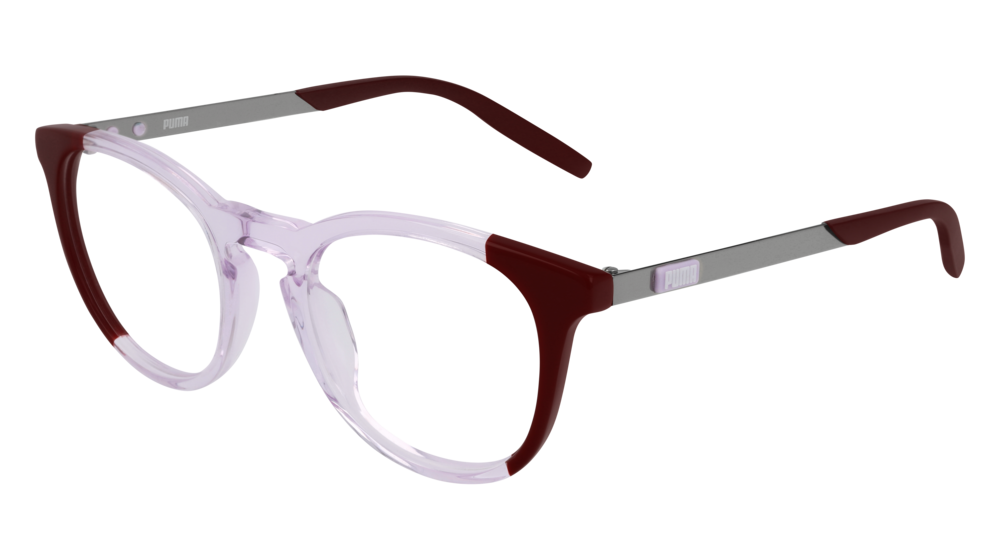 Puma Optical Frame Woman Red Ruthenium Transparent