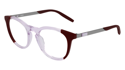 Puma Optical Frame Woman Red Ruthenium Transparent