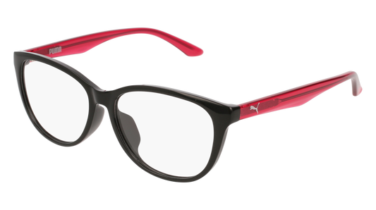 Puma Optical Frame Woman Black Pink Transparent