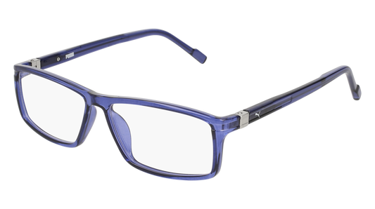 Puma Optical Frame Woman Blue Blue Transparent