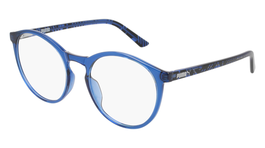 Puma Optical Frame Woman Blue Blue Transparent