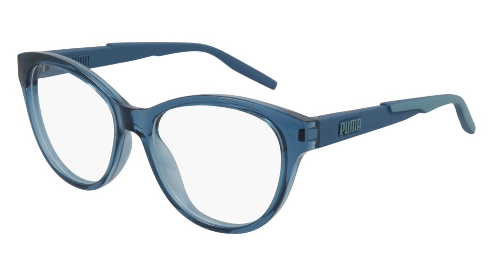 Puma Optical Frame Woman Blue Blue Transparent