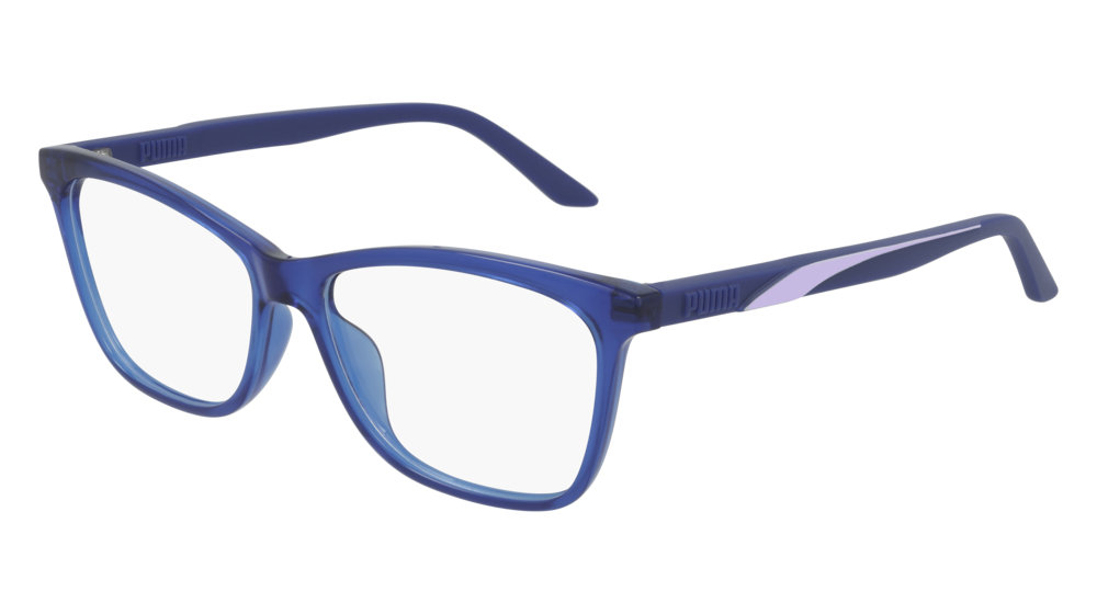 Puma Optical Frame Woman Blue Blue Transparent