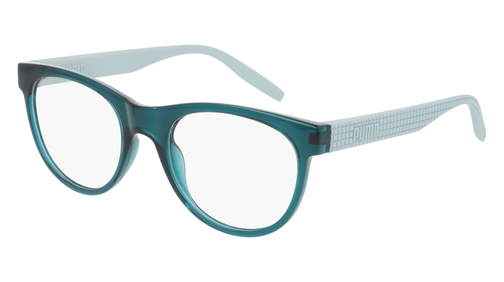 Puma Optical Frame Woman Blue Light Blue Transparent