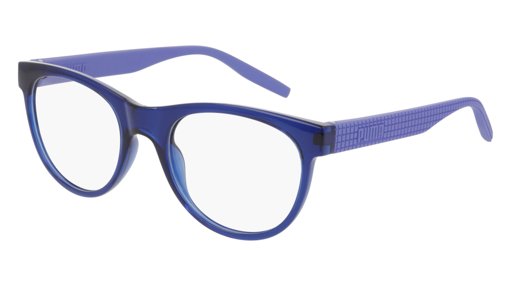 Puma Optical Frame Woman Blue Violet Transparent