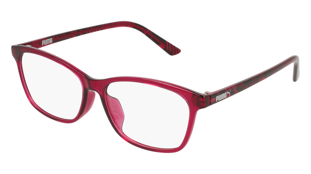 Puma Optical Frame Woman Burgundy Burgundy Transparent