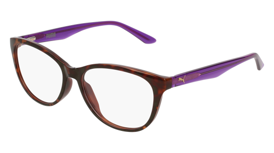 Puma Optical Frame Woman Havana Violet Transparent