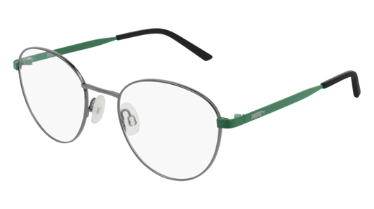 Puma Optical Frame Woman Ruthenium Green Transparent