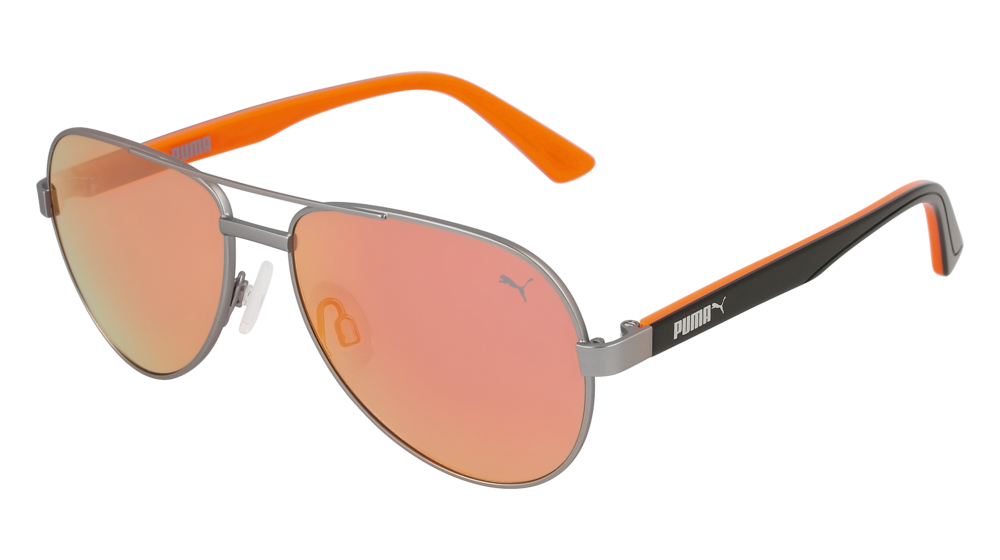 Puma Sunglass Kid Ruthenium Black Orange