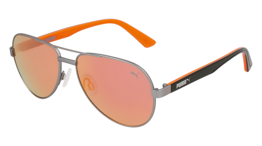 Puma Sunglass Kid Ruthenium Black Orange