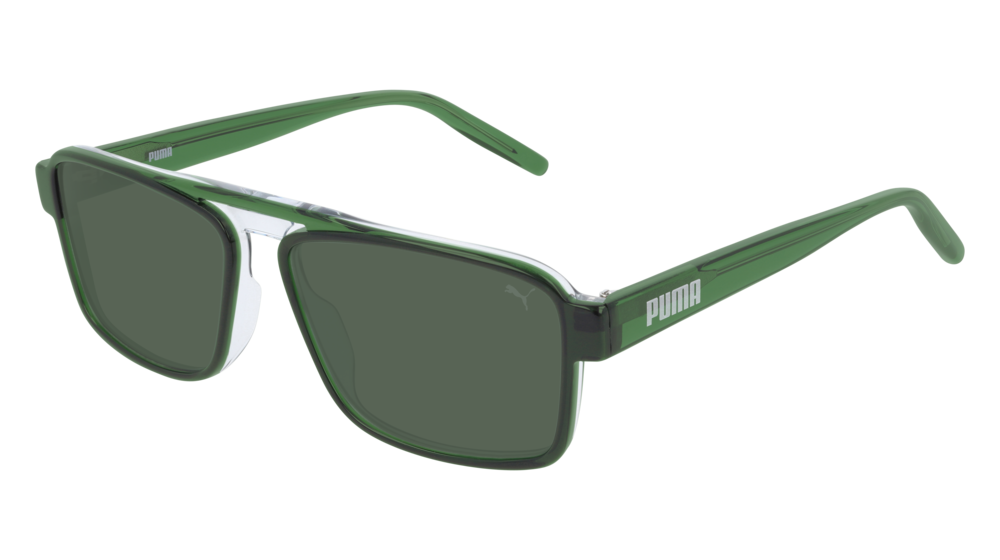 Puma Sunglass Man Grey Green Green