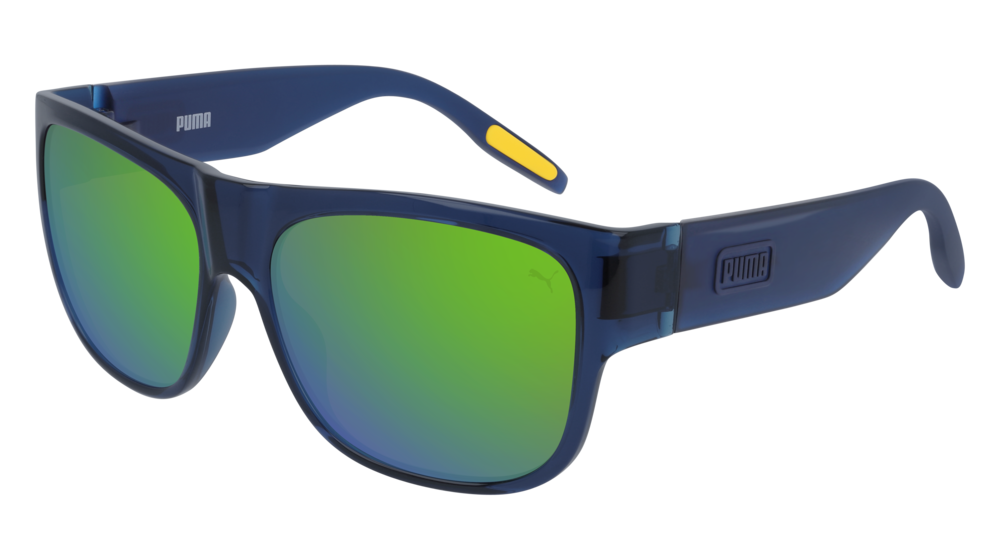 Puma Sunglass Man Blue Blue Green