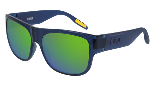 Puma Sunglass Man Blue Blue Green