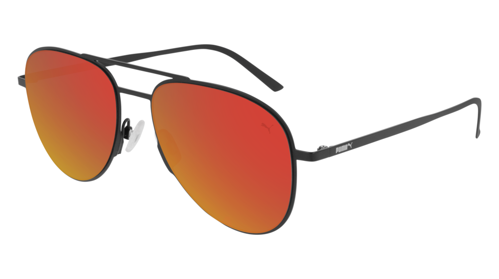 Puma Sunglass Man Black Black Red