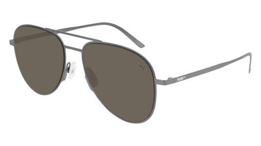 Puma Sunglass Man Ruthenium Ruthenium Brown